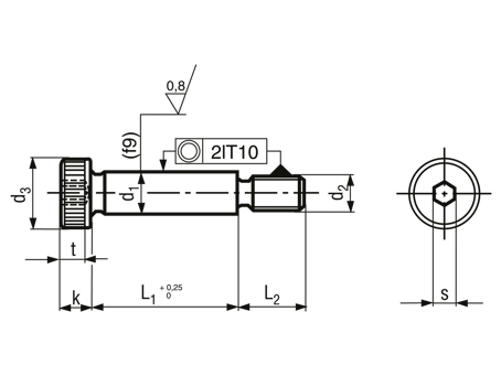 ISO 7379 (śruby pasowne / naramienne – “shoulder screws”)